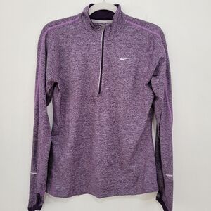 Nike Dri fit long sleeve purple workout sweatshirt Size M